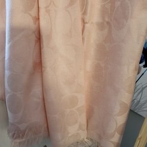 Pink coach scarf